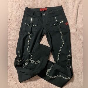 Tripp NYC Black Skinny Jeans with Chain & Stud Detail